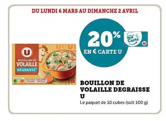 Bouillon de volaille dégraissé u