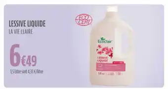 La Vie Claire Lessive liquide la vie claire offre