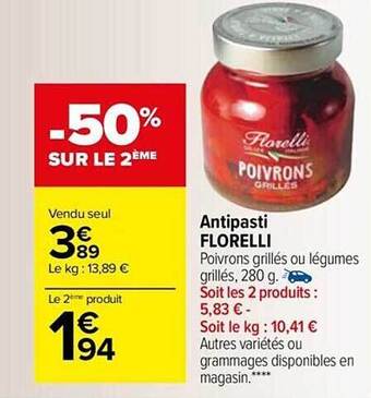 Carrefour Market Antipasti florelli offre