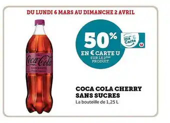 Coca cola cherry sans sucres
