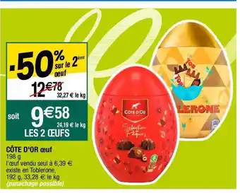 Cora x Carrefour Côte d'or œuf offre