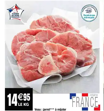 Cora x Carrefour Veau : jarret***à mijoter offre