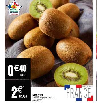 Cora x Carrefour Kiwi vert offre