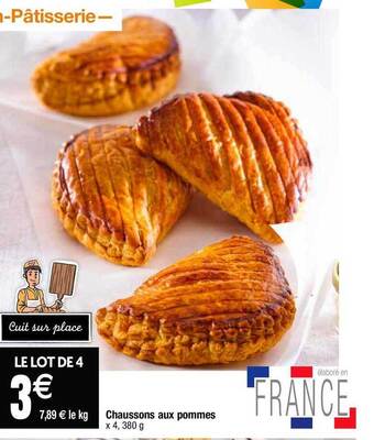 Cora x Carrefour Chaussons aux pommes offre