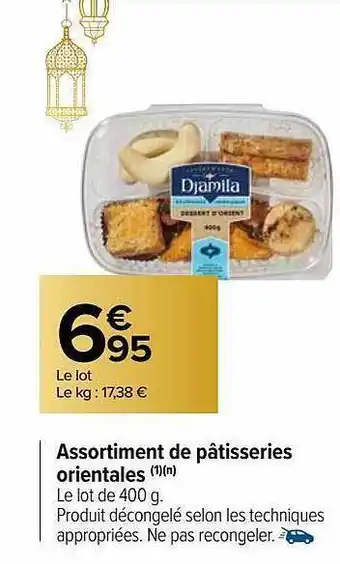 Carrefour Market Assortiment de pâtisseries orientales offre