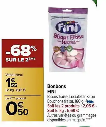 Carrefour Market Bonbons fini offre