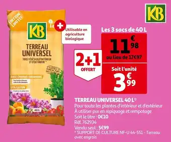 Auchan Terreau Universel 40L offre