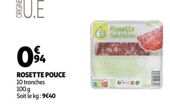 Auchan Rosette Pouce offre
