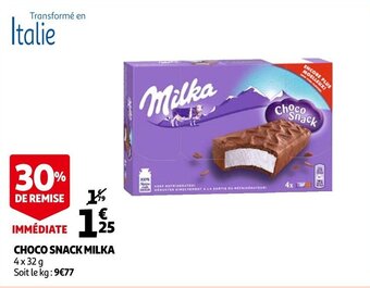 Auchan Choco Snack Milka offre