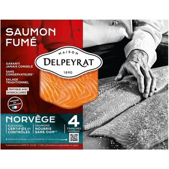 Auchan Saumon fume de norvege delpeyrat offre