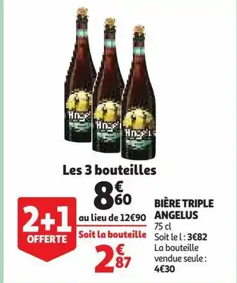 Auchan Bière triple angelus offre
