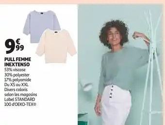 Auchan Pull femme inextenso offre