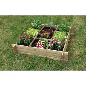 Auchan Carré potager avec séàrateurs offre