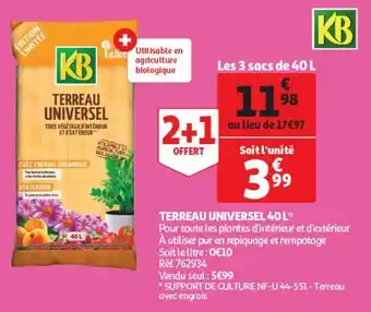 Terreau universel 40 l