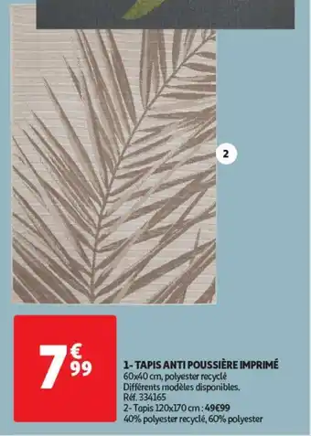 Auchan Tapis 120x170cm offre