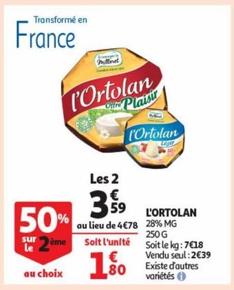Auchan Supermarché L'ortolan offre
