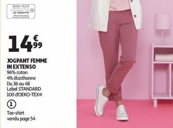 Auchan Jogpant femme inextenso offre