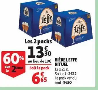 Auchan Supermarché Bière leffe rituel offre