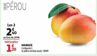 Auchan Supermarché Mangue offre