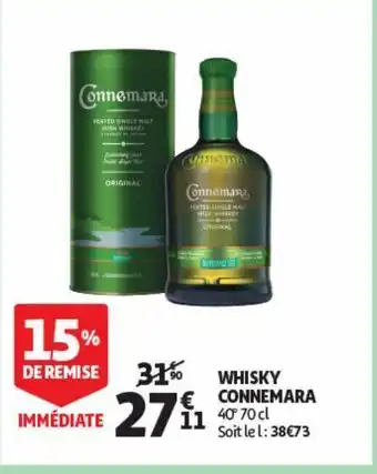 Auchan Supermarché Whisky connemara offre