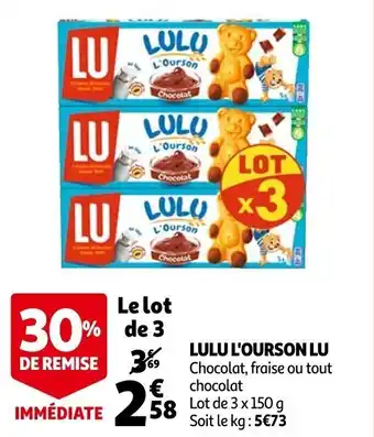 Auchan Lulu 'LOurson Lu offre
