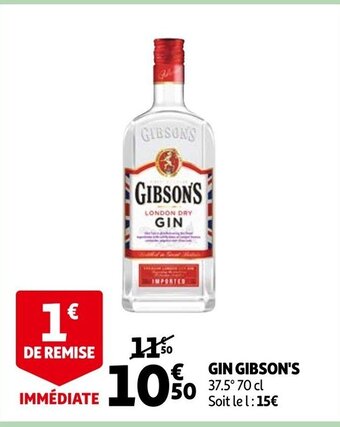 Auchan Gin Gibson's offre