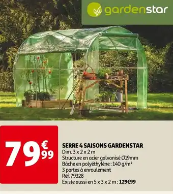 Auchan Serre 4 Saisons Gardenstar offre