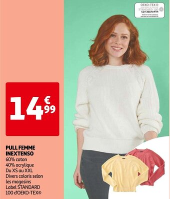 Auchan Pull Femme Inextenso offre