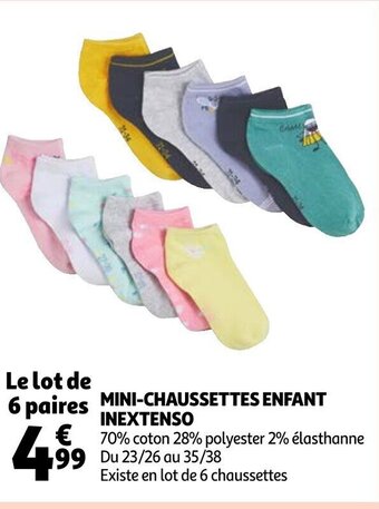 Auchan Mini- Chaussettes Enfant Inextenso offre