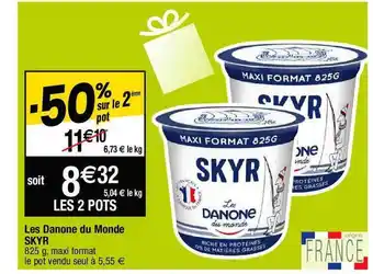 Cora x Carrefour Les danone du monde skyr offre