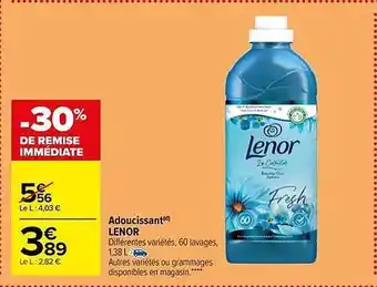 Adoucissant lenor