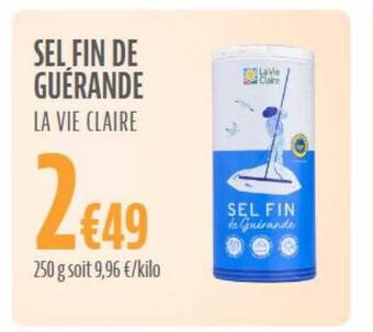 La Vie Claire Sel fin de guérande la vie claire offre