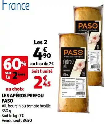 Auchan Les Apéros Prefou Paso offre