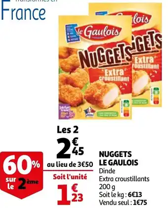 Auchan Nuggets Le Gaulois offre