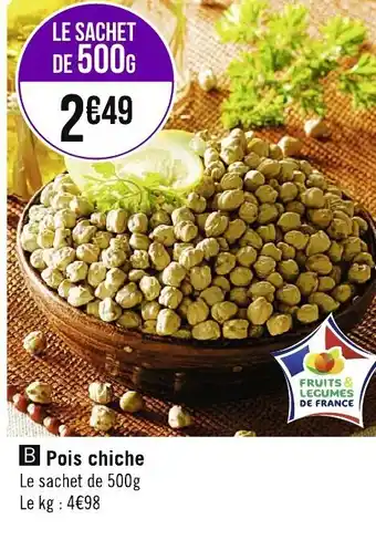 Géant Casino Pois chiche offre