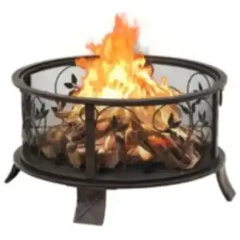 Vidaxl foyer rustique avec tisonnier 67,5 cm xxl acier