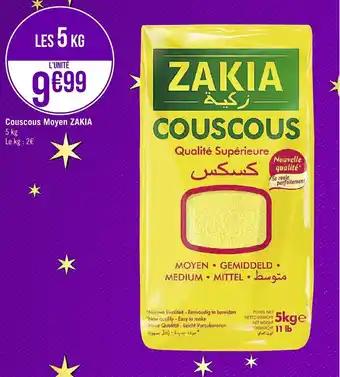 Géant Casino Couscous moyen ZAKIA offre