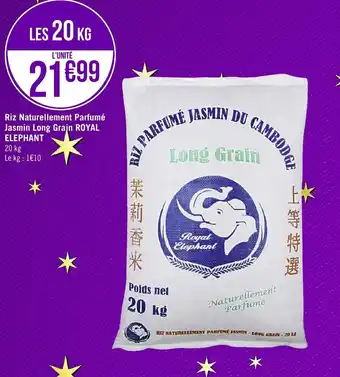 Géant Casino Riz naturellement parfumé jasmin long grain ROYAL ELEPHANT offre