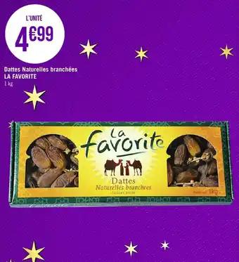 Dattes naturelles branchées LA FAVORITE