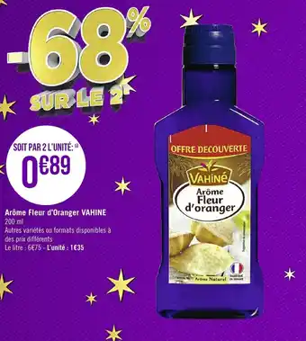 Arôme fleur d'oranger VAHINE