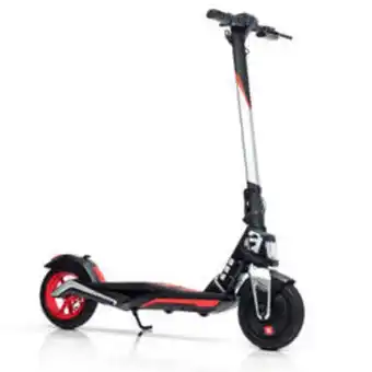 Decathlon Trottinette électrique adulte esr1 - batterie amovible - noir et rouge offre