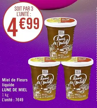 Géant Casino Miel de fleurs liquide LUNE DE MIEL offre