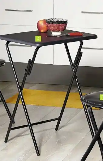 Géant Casino Table pliante noire offre