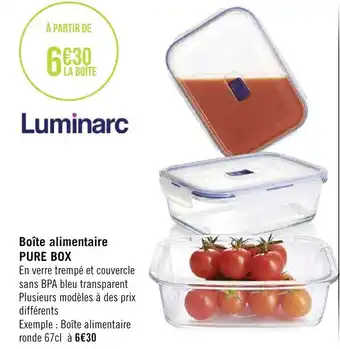 Géant Casino Boîte alimentaire PURE BOX offre