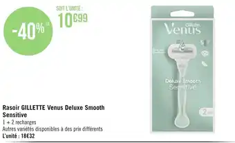 Géant Casino Rasoir GILLETTE venus deluxe smooth sensitive offre