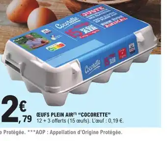E.Leclerc Oeufs plein air cocorette offre