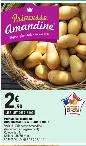 E.Leclerc Pomme de terre de consommation a chair ferme offre