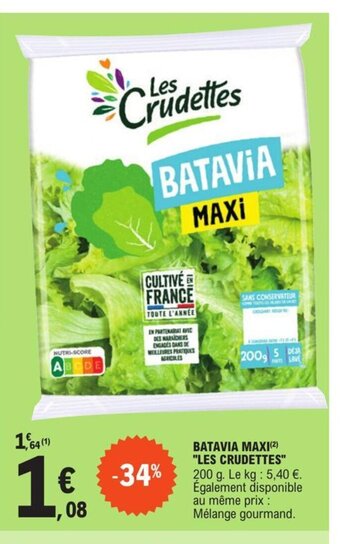 E.Leclerc Batavia maxi les crudettes offre