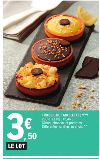 E.Leclerc Trilogie de tartelettes offre