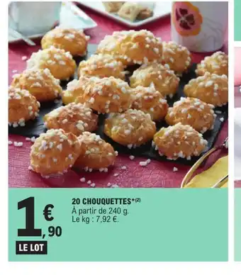 E.Leclerc 20 chouquettes offre